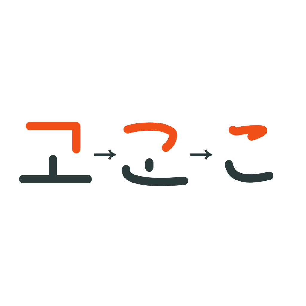 코(こ) 연상 이미지