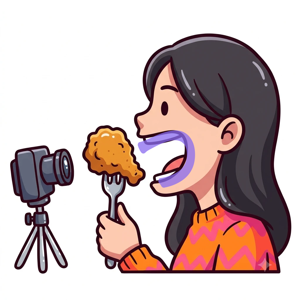 쯔양 그림으로 히라가나 츠(つ) 외우기